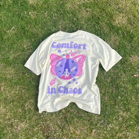 COMFORT IN CHAOS OFF WHITE TSHIRT [UNISEX]