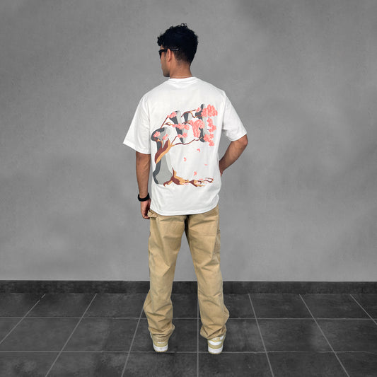 FLORAL TREE WHITE T-SHIRT
