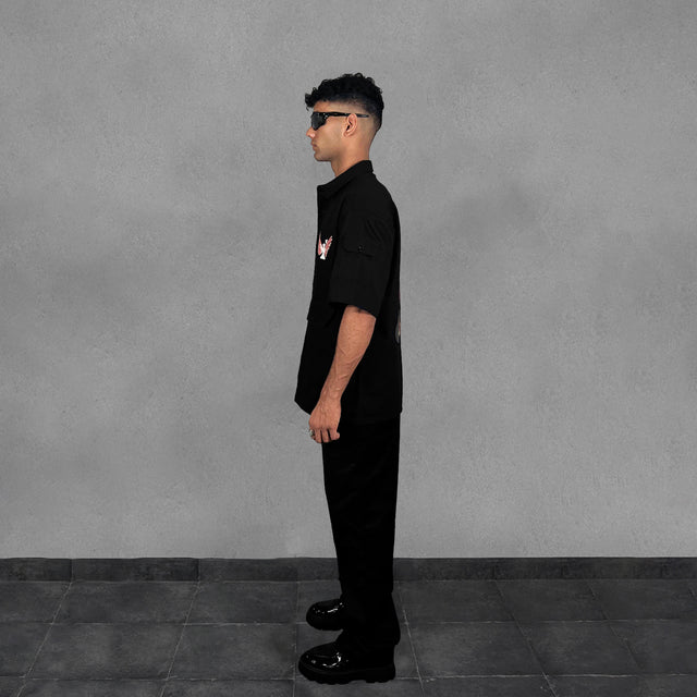 FLORAL TREE UTILITY SHIRT