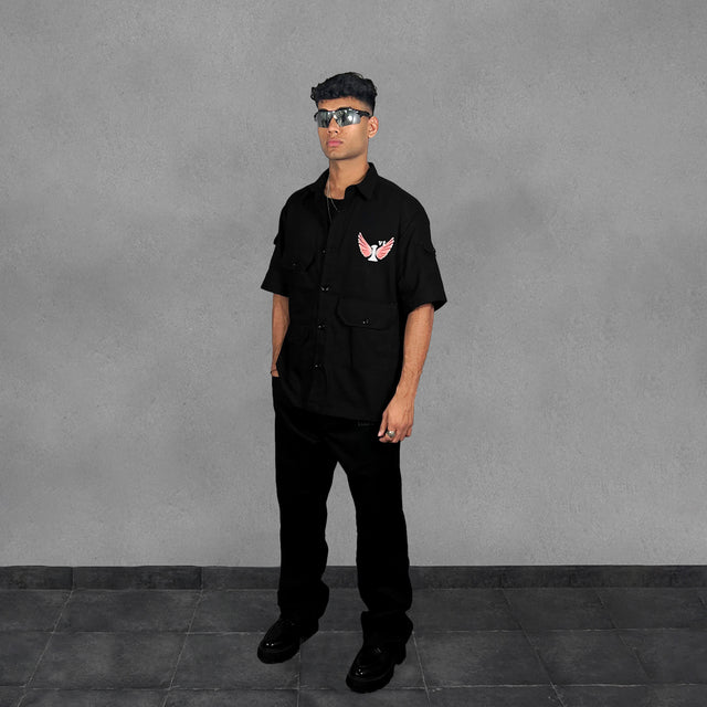 FLORAL TREE UTILITY SHIRT