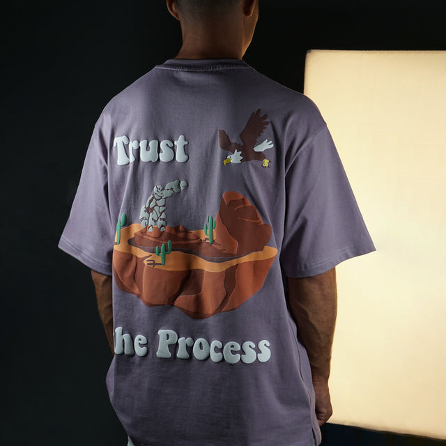 TRUST THE PROCESS LAVENDER TSHIRT
