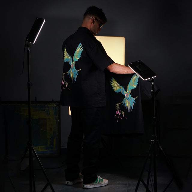 ROSE WINGS UTILITY SHIRT