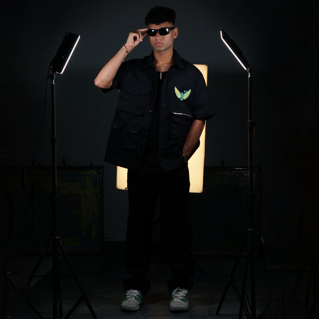 ROSE WINGS UTILITY SHIRT