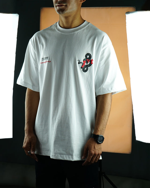 DANGEROUS SNAKE WHITE T-SHIRT