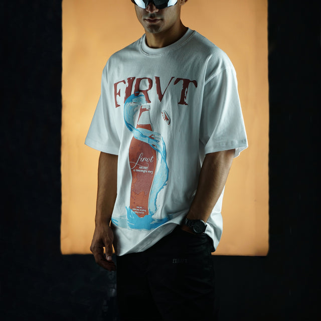 FIRVTASTIC BOTTLE WHITE TSHIRT