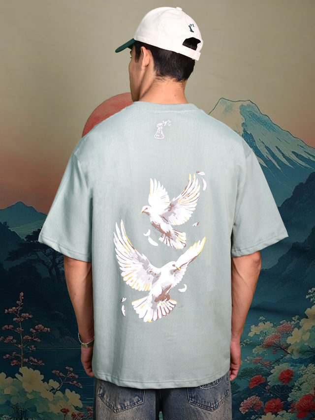 WINGS OF PIECE T-SHIRT SAGE GREEN