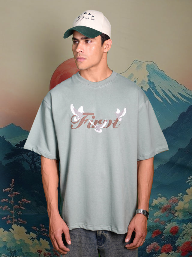 WINGS OF PIECE T-SHIRT SAGE GREEN