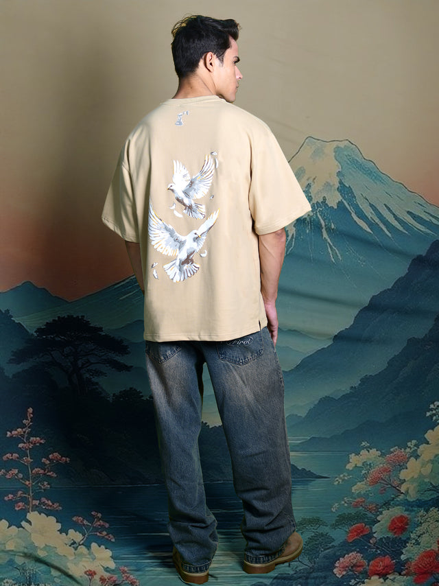 WINGS OF PIECE T-SHIRT BEIGE