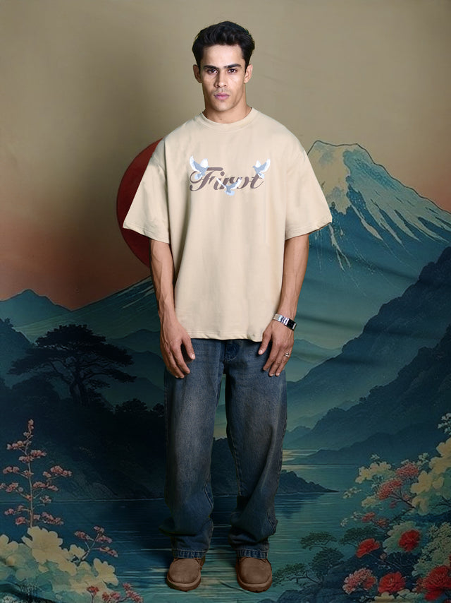 WINGS OF PIECE T-SHIRT BEIGE