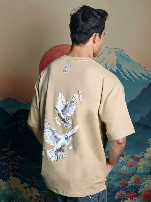 WINGS OF PIECE T-SHIRT BEIGE
