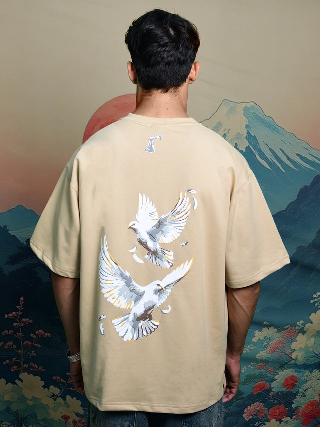 WINGS OF PIECE T-SHIRT BEIGE