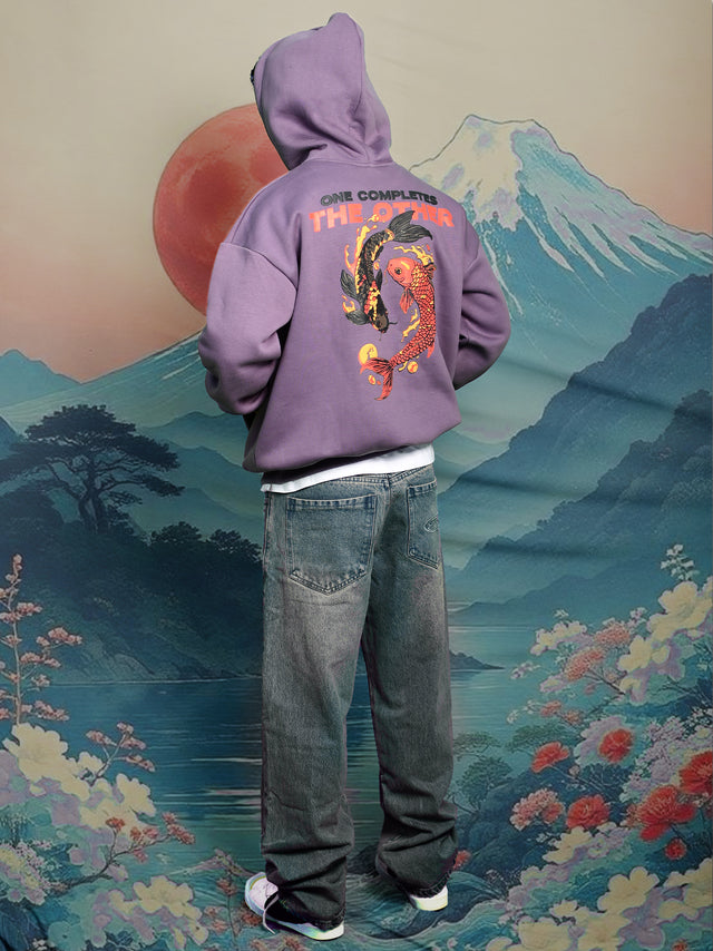KOI HOODIE MAUVE