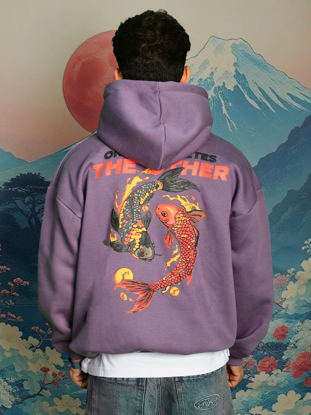 KOI HOODIE MAUVE
