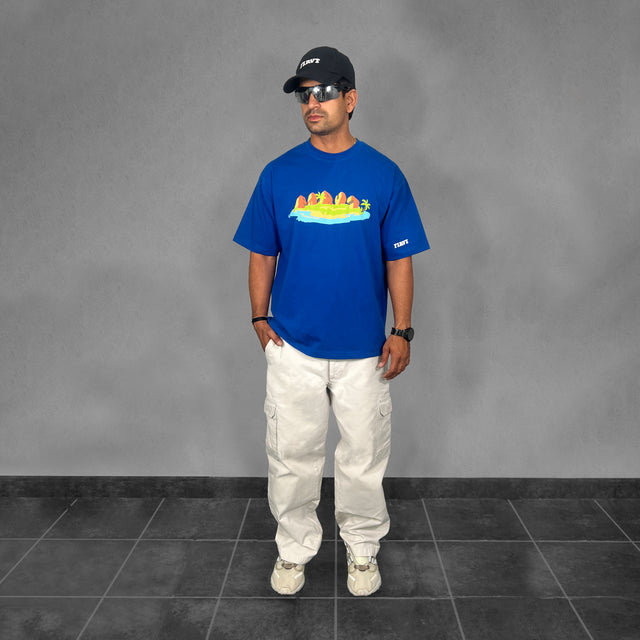 EMBRACE THE PRESENT BLUE TSHIRT