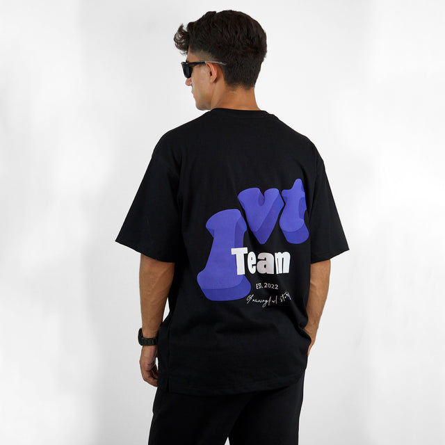 TEAM FIRVT BLACK TSHIRT