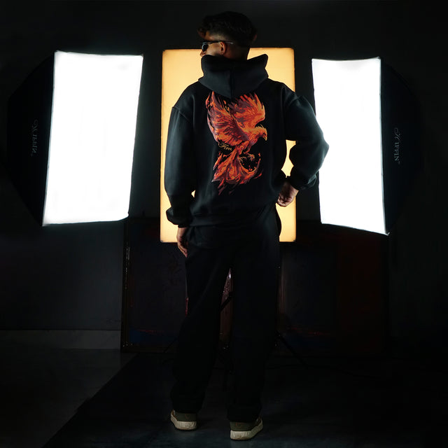 PHOENIX BLACK HOODIE