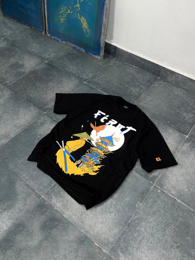 BLAZING SAMURAI BLACK TSHIRT
