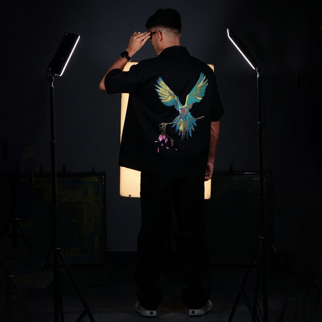 ROSE WINGS UTILITY SHIRT