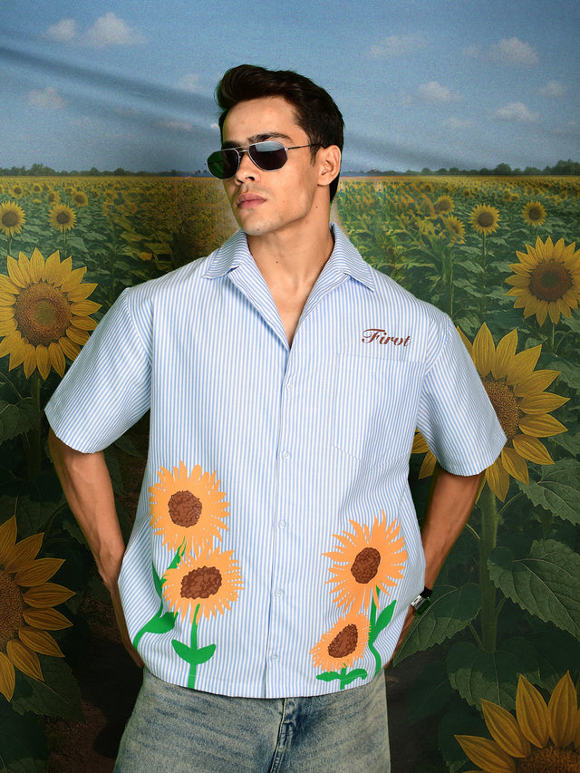 SUNFLOWER BLUE STRIPED SHIRT