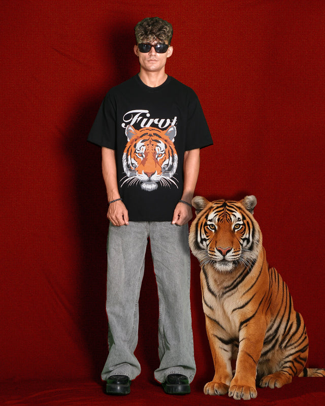 ALMIGHTY TIGER BLACK T-SHIRT