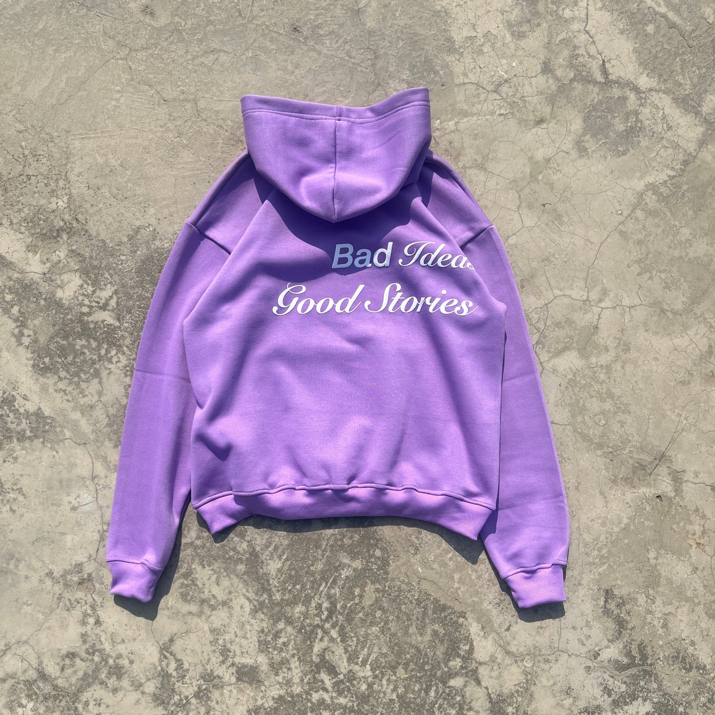 WORDS PURPLE HOODIE