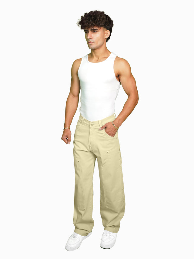 FIRVT CARPENTER DENIM BEIGE