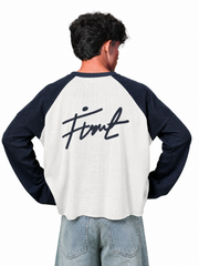 RAGLAN WAFFLE NAVY T-SHIRT