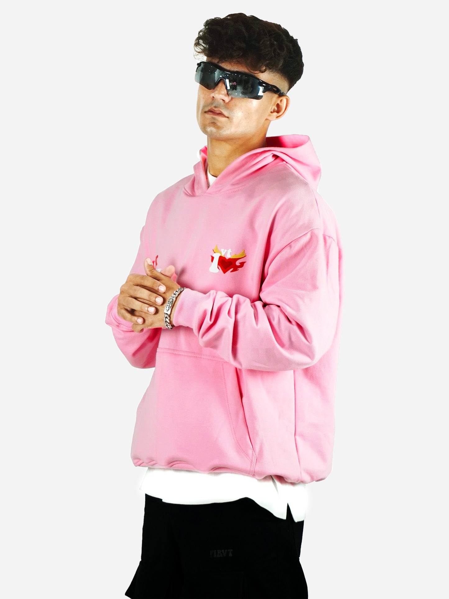 HEART RUINS PINK HOODIE