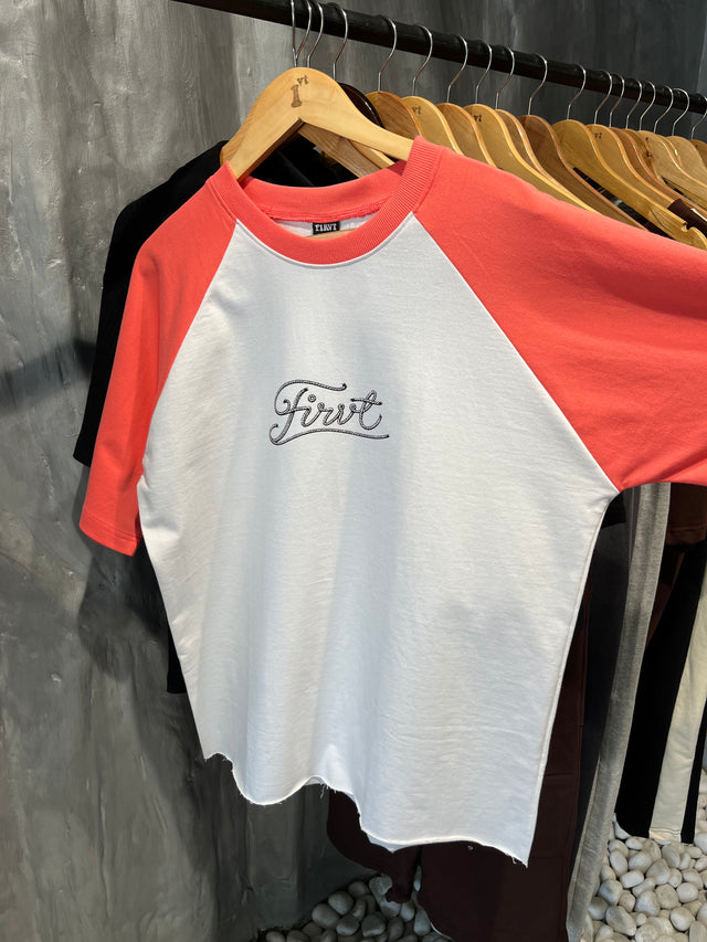 FIRVT ROPELOCK PINK RAGLAN T-SHIRT