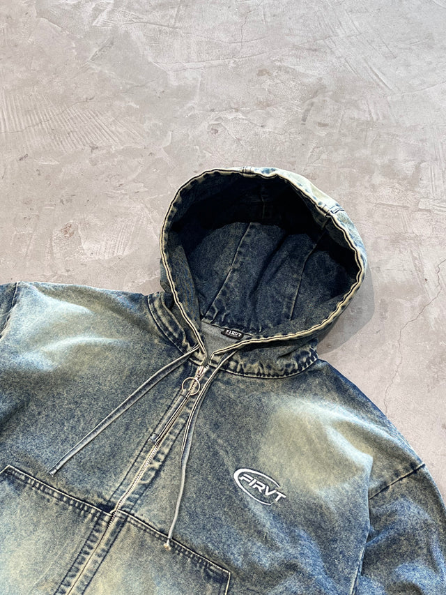 BLUE WASHED DENIM JACKET