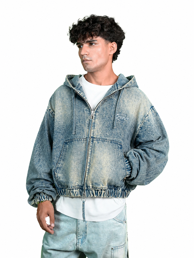 BLUE WASHED DENIM JACKET