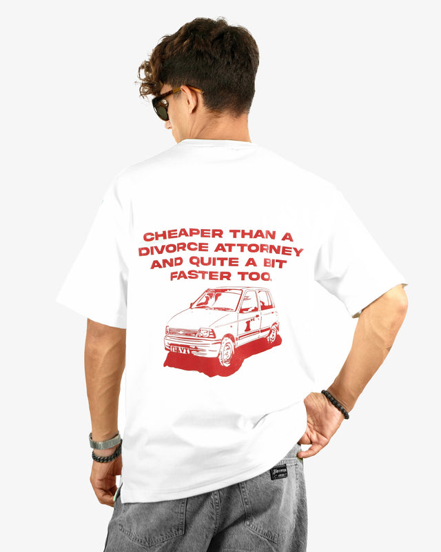 ALIMONY EVADER 800 WHITE TSHIRT