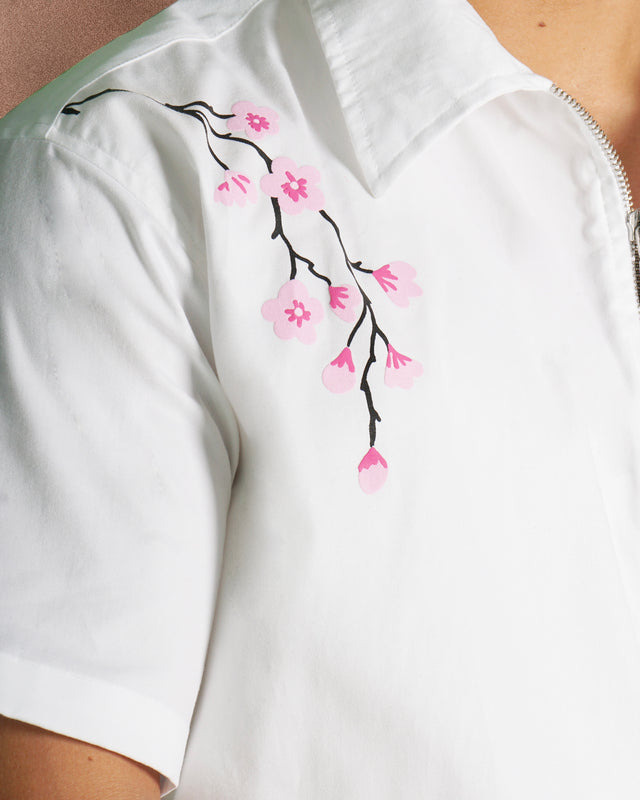 FIRST BLOSSOM WHITE SHIRT