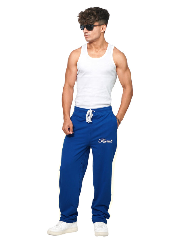 ROYAL BLUE SIDE STRIPE SWEATPANTS