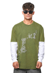 FIRVT FORCE FULL SLEEVE T-SHIRT GREEN