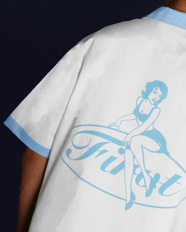 MISSCHIEF WHITE BOWLING SHIRT