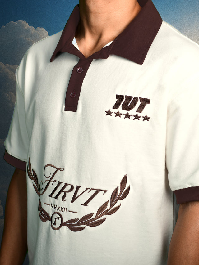 FIRVT LEGACY BROWN POLO