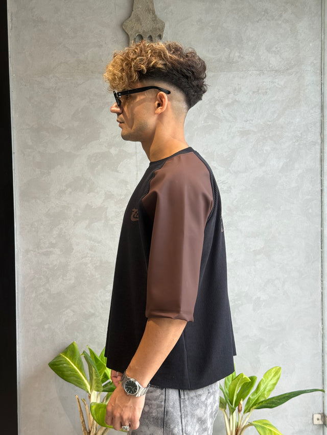 OUTLAW LEATHER WAFFLE T-SHIRT