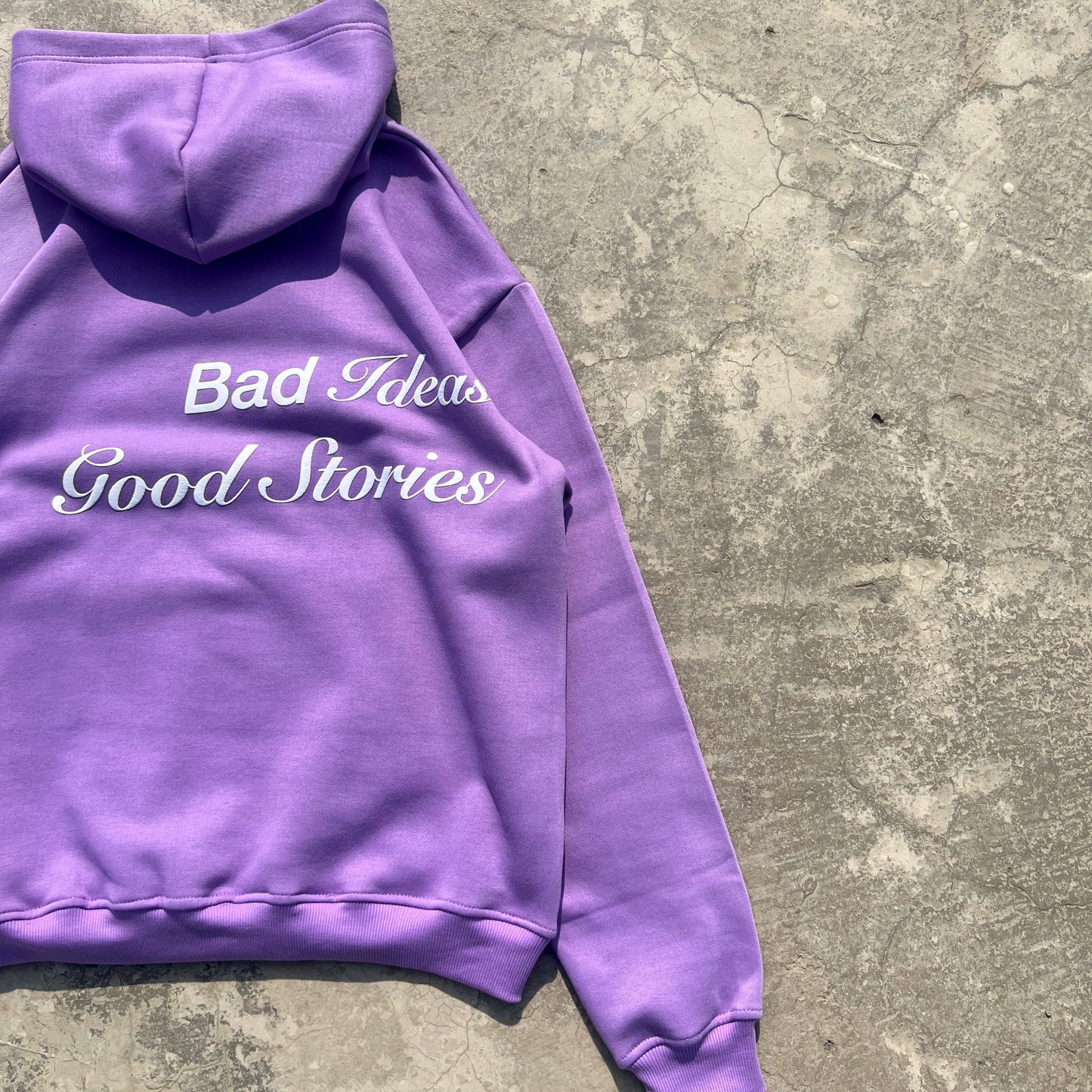 WORDS PURPLE HOODIE