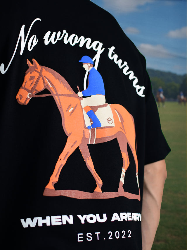 ROYAL RIDE BLACK T-SHIRT