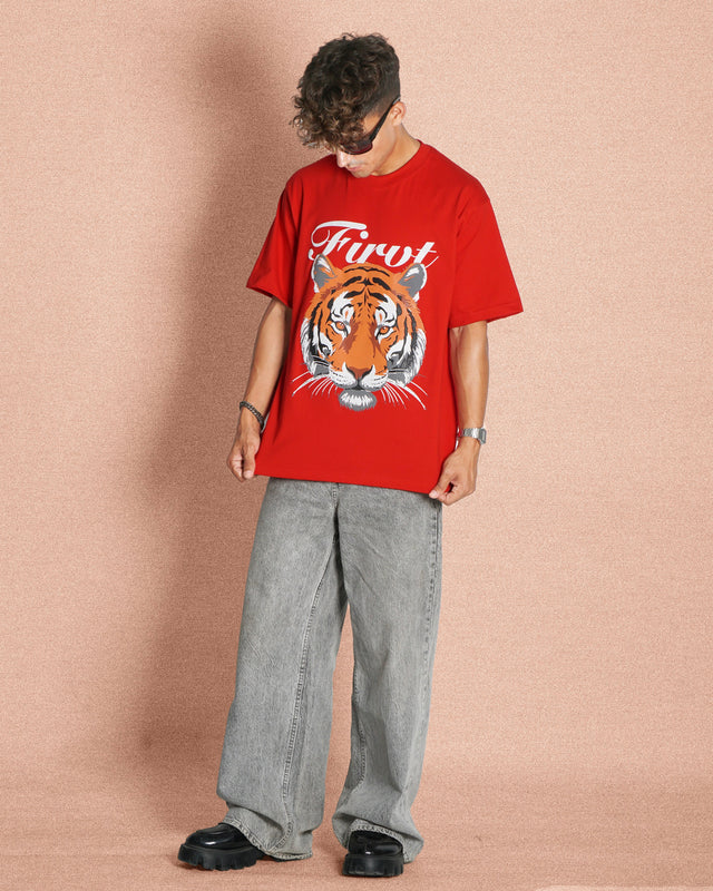ALMIGHTY TIGER RED T-SHIRT