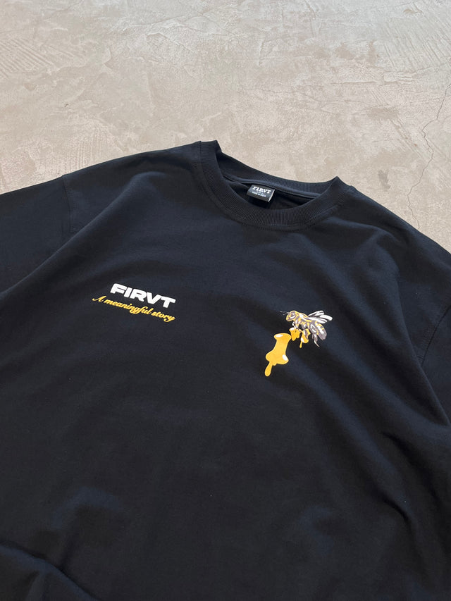 HONEY BEE BLACK T-SHIRT