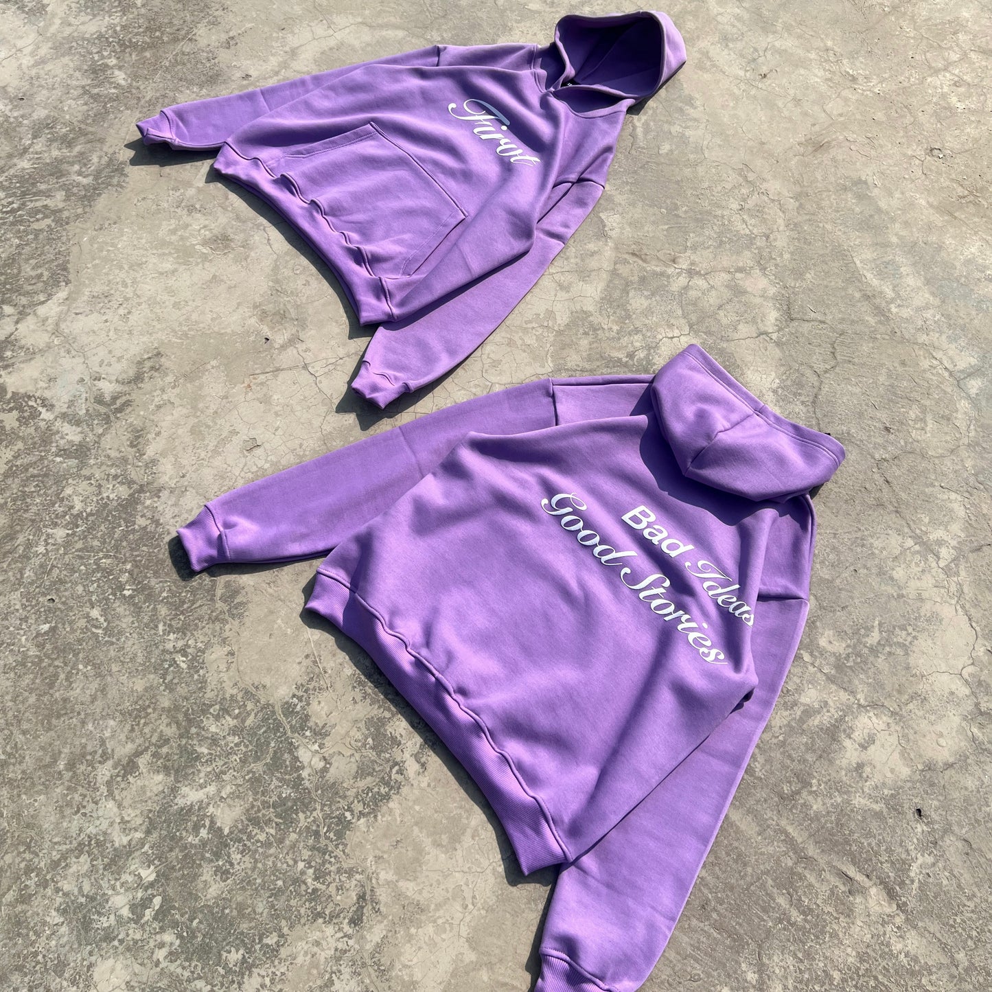 WORDS PURPLE HOODIE