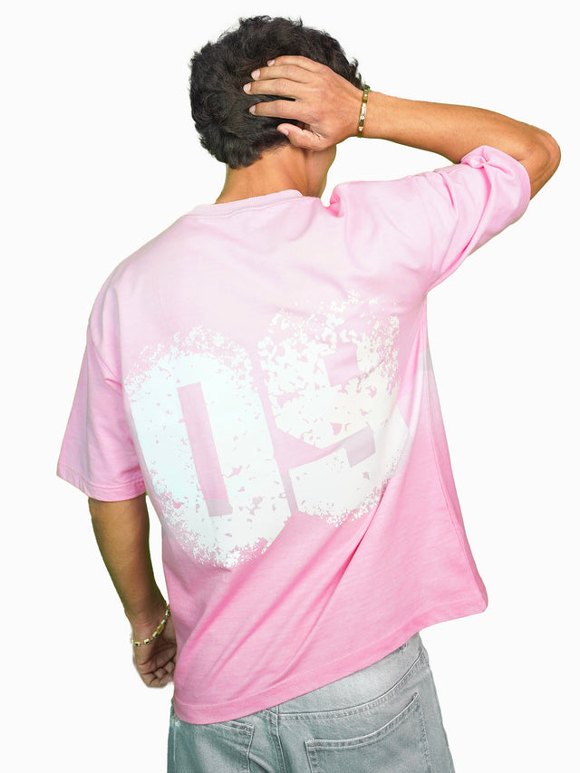 09 PINK OMBRE WASHED T-SHIRT