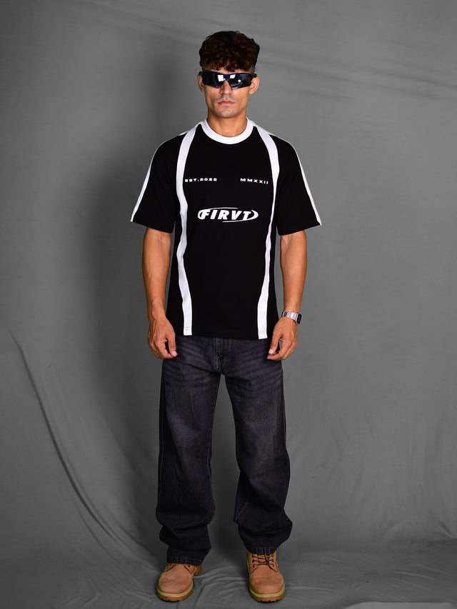 FIRVT BLACK COTTON JERSEY
