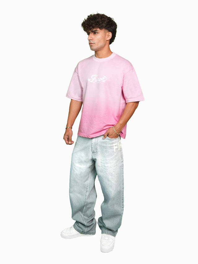 09 PINK OMBRE WASHED T-SHIRT