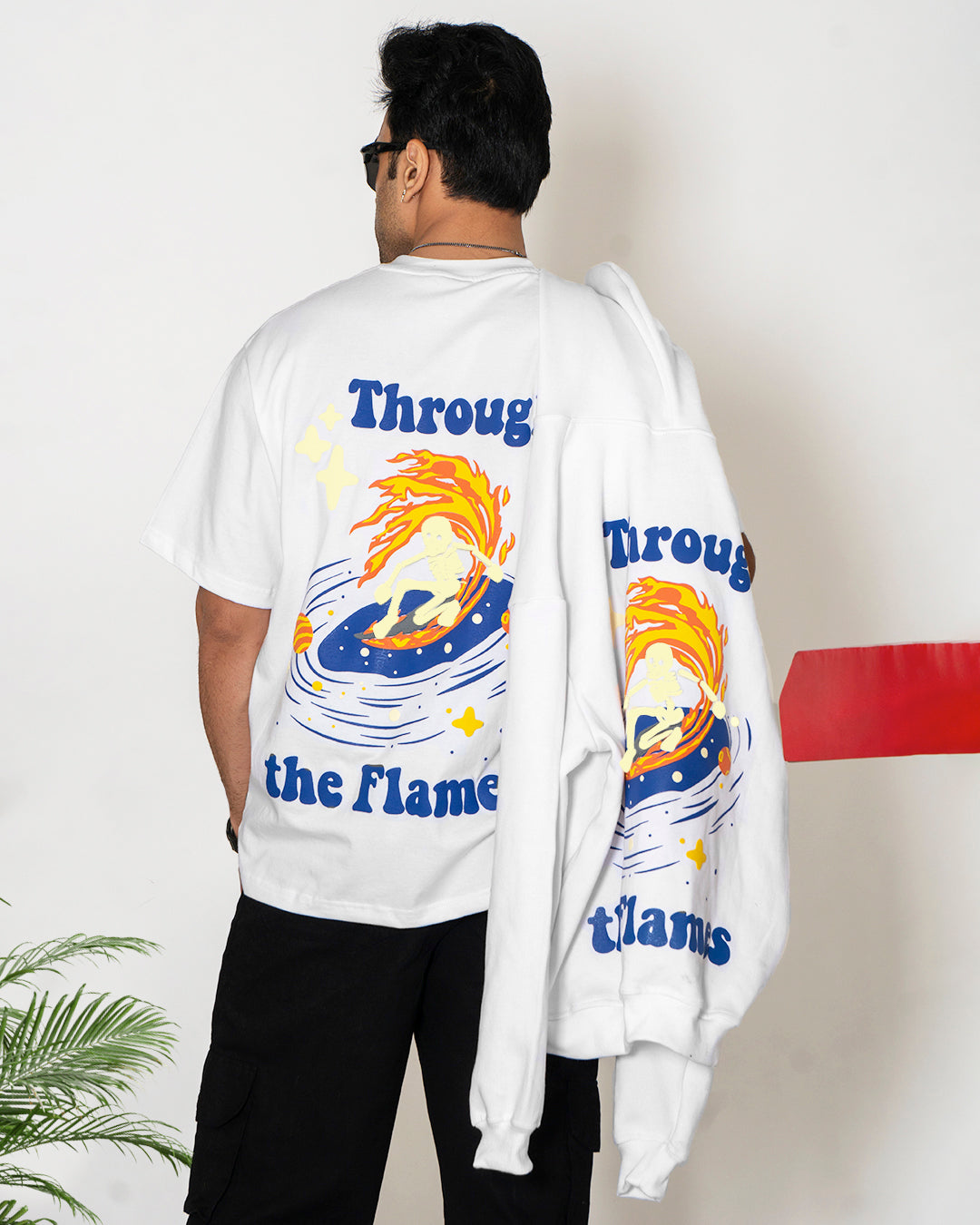 THROUGH THE FLAMES WHITE TSHIRT