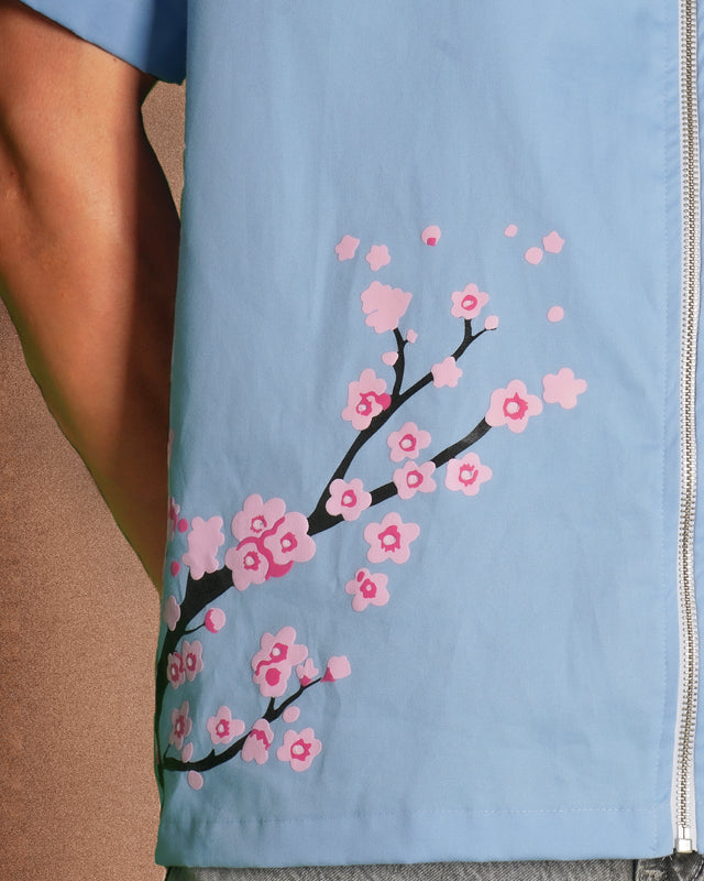 FIRST BLOSSOM DUSTY BLUE SHIRT