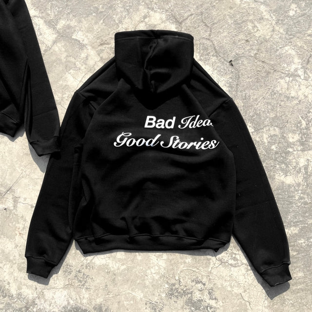 WORDS BLACK HOODIE