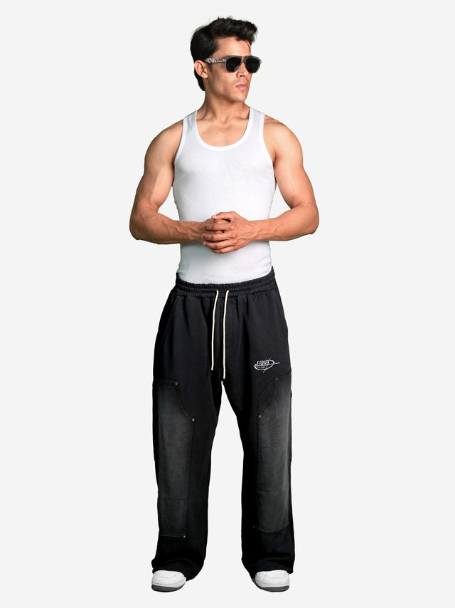 BLACK WASHED CARPENTER SWEATPANTS